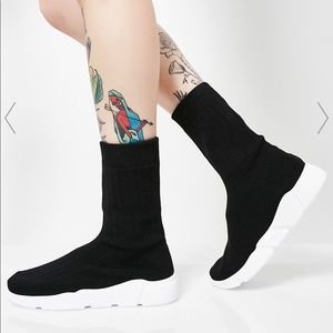 NWT Black Sock Sneaker ⛓